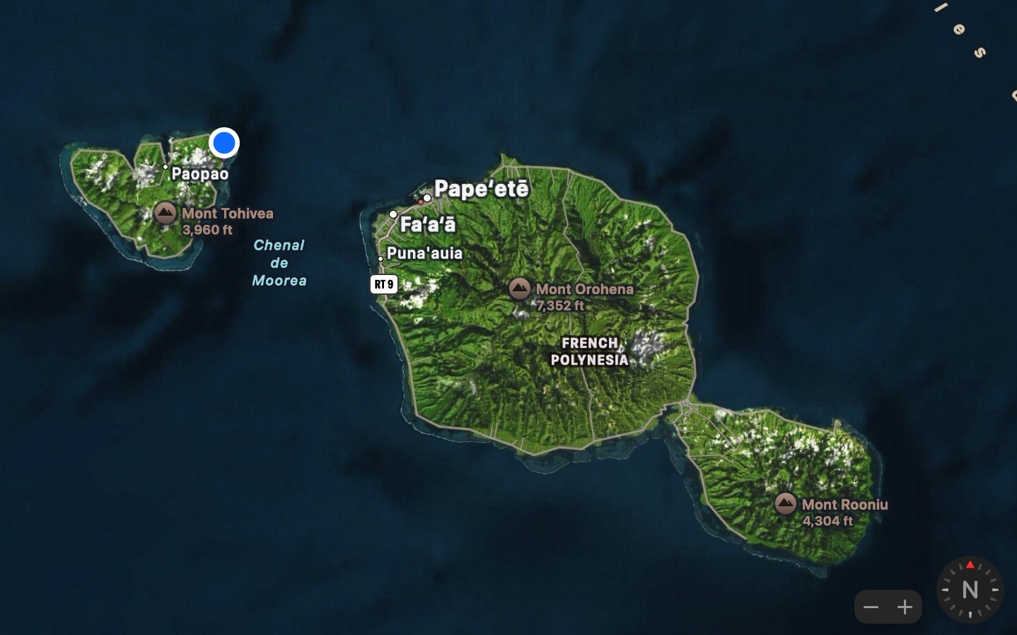 French Polynesia Region Map